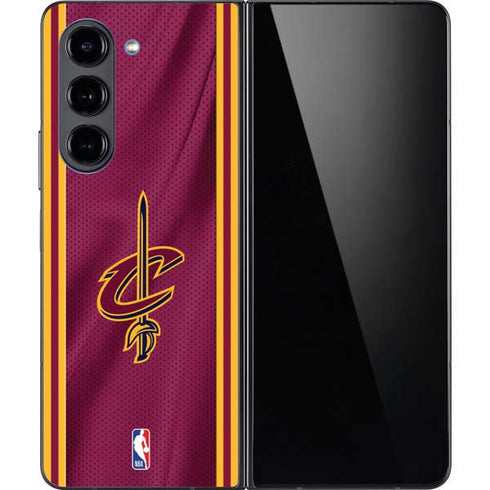 NBA Cleveland Cavaliers Jersey Galaxy Z Fold5 5G Skin