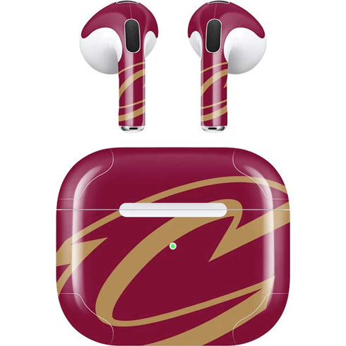 NBA Cleveland Cavaliers Large Logo Apple AirPods (3rd Gen 2021) Skin