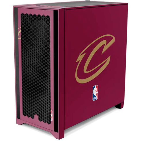 NBA Cleveland Cavaliers Large Logo Corsair 4000D Tempered Glass Mid-Tower ATX Case Skin