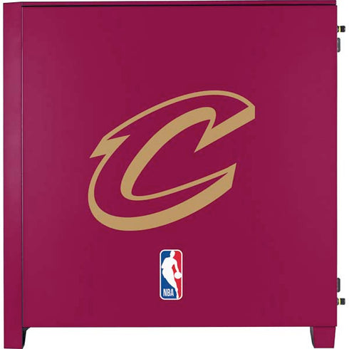 NBA Cleveland Cavaliers Large Logo Corsair 4000D Tempered Glass Mid-Tower ATX Case Skin