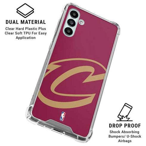 NBA Cleveland Cavaliers Large Logo Galaxy A13 5G Clear Case