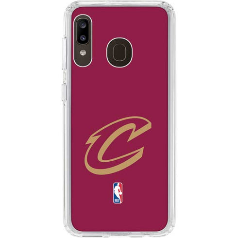 NBA Cleveland Cavaliers Large Logo Galaxy A20 Clear Case