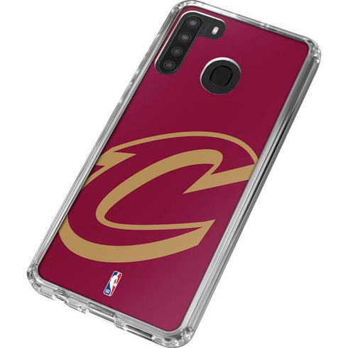 NBA Cleveland Cavaliers Large Logo Galaxy A21 Clear Case