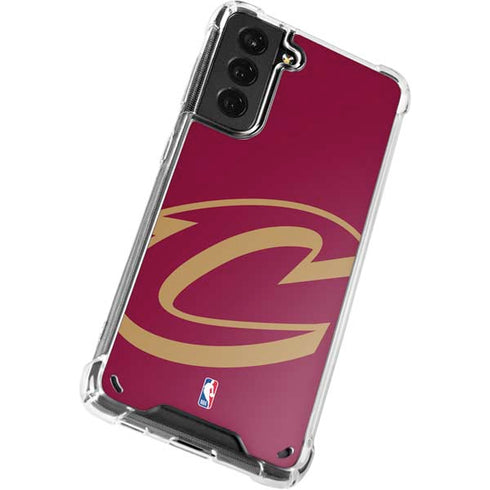 NBA Cleveland Cavaliers Large Logo Galaxy S21 5G Clear Case