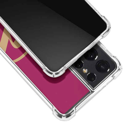NBA Cleveland Cavaliers Large Logo Galaxy S21 Ultra 5G Clear Case