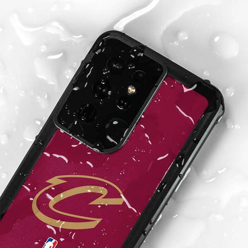 NBA Cleveland Cavaliers Large Logo Galaxy S24 Ultra Waterproof Case