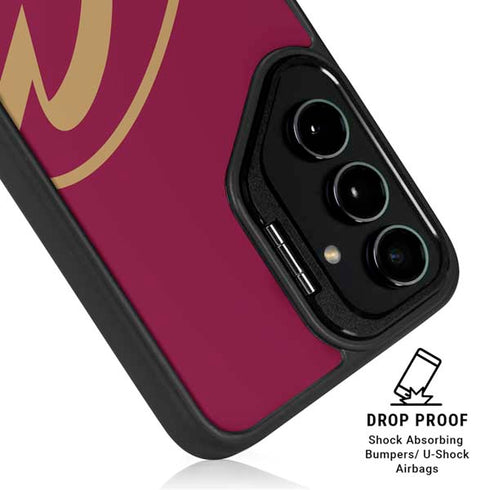 NBA Cleveland Cavaliers Large Logo Galaxy S25 FE Kickstand Case
