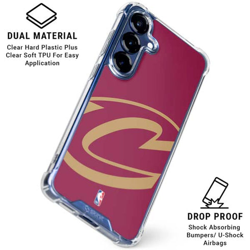 NBA Cleveland Cavaliers Large Logo Galaxy S25 Plus Clear Case