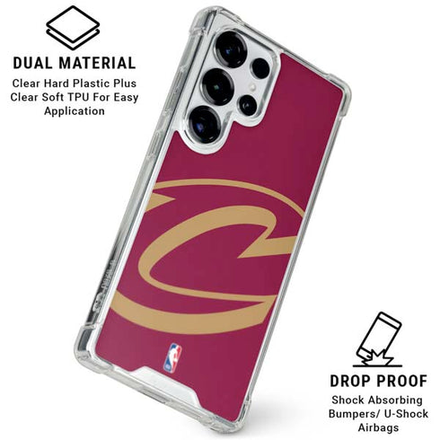 NBA Cleveland Cavaliers Large Logo Galaxy S25 Ultra Clear Case