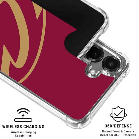 NBA Cleveland Cavaliers Large Logo Galaxy S26 Plus Clear Case