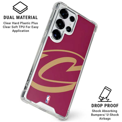 NBA Cleveland Cavaliers Large Logo Galaxy S26 Ultra Clear Case