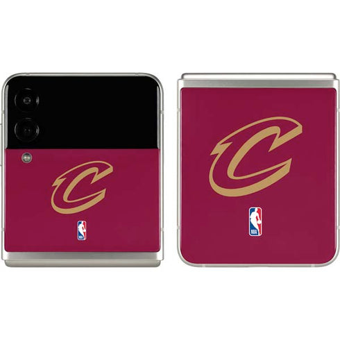 NBA Cleveland Cavaliers Large Logo Galaxy Z Flip3 5G Skin