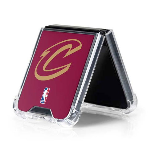 NBA Cleveland Cavaliers Large Logo Galaxy Z Flip5 5G Clear Case