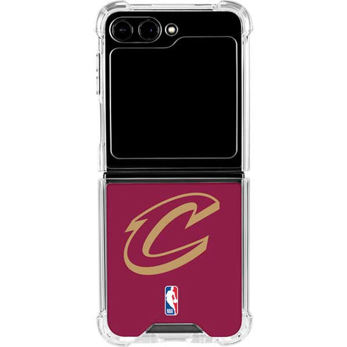 NBA Cleveland Cavaliers Large Logo Galaxy Z Flip6 Clear Case