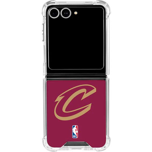 NBA Cleveland Cavaliers Large Logo Galaxy Z Flip7 Clear Case