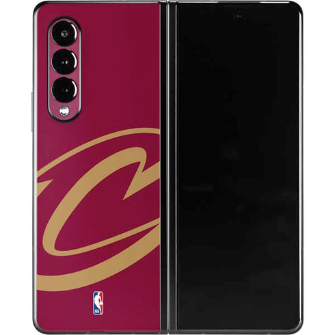 NBA Cleveland Cavaliers Large Logo Galaxy Z Fold3 5G Skin