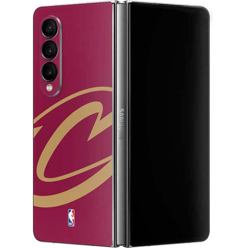 NBA Cleveland Cavaliers Large Logo Galaxy Z Fold4 5G Skin