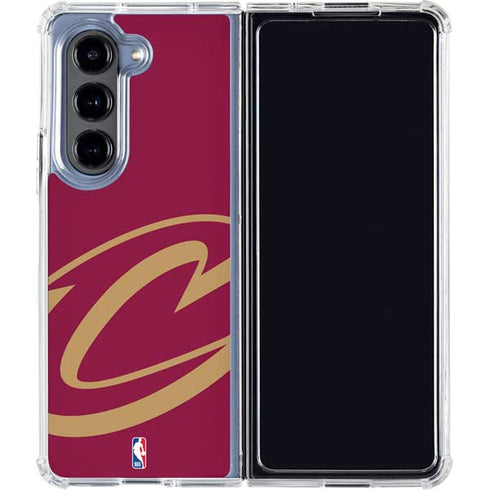 NBA Cleveland Cavaliers Large Logo Galaxy Z Fold5 5G Clear Case