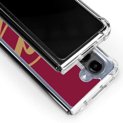 NBA Cleveland Cavaliers Large Logo Galaxy Z Fold5 5G Clear Case