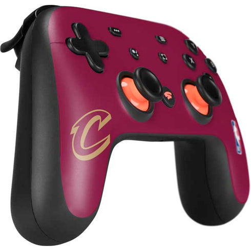 NBA Cleveland Cavaliers Large Logo Google Stadia Controller Skin