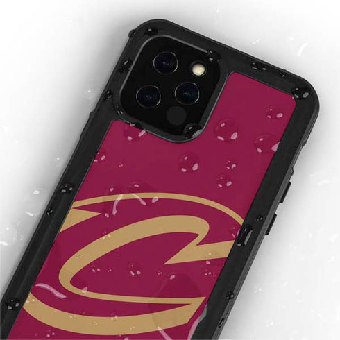 NBA Cleveland Cavaliers Large Logo iPhone 12 Pro Waterproof Case