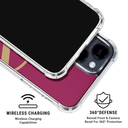 NBA Cleveland Cavaliers Large Logo iPhone 14 Plus Clear Case
