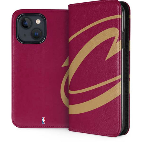 NBA Cleveland Cavaliers Large Logo iPhone 14 Plus Folio Case