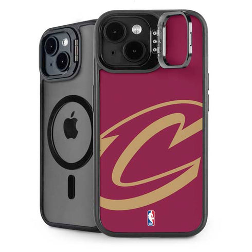 NBA Cleveland Cavaliers Large Logo iPhone 14 Plus Kickstand Case