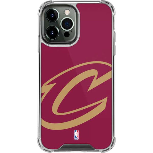 NBA Cleveland Cavaliers Large Logo iPhone 14 Pro Max Clear Case