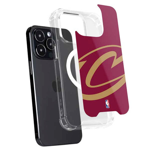 NBA Cleveland Cavaliers Large Logo iPhone 14 Pro Max MagSafe Case