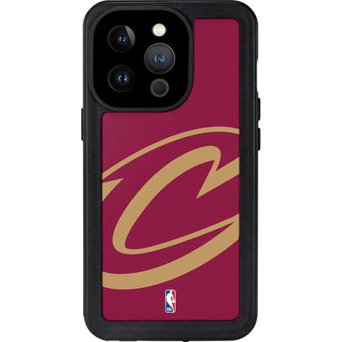NBA Cleveland Cavaliers Large Logo iPhone 14 Pro Waterproof Case
