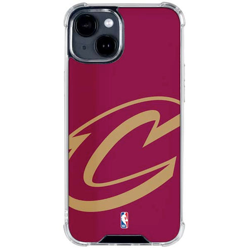 NBA Cleveland Cavaliers Large Logo iPhone 15 Clear Case