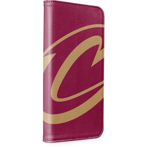 NBA Cleveland Cavaliers Large Logo iPhone 15 Plus Folio Case