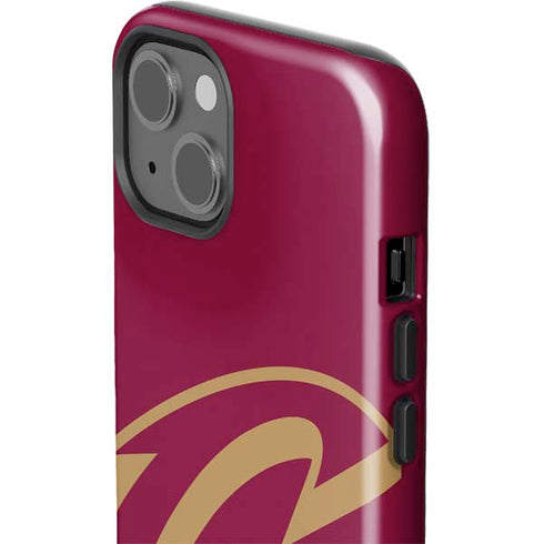 NBA Cleveland Cavaliers Large Logo iPhone 15 Plus Impact Case