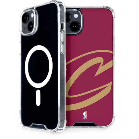 NBA Cleveland Cavaliers Large Logo iPhone 15 Plus MagSafe Case