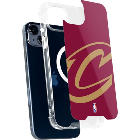 NBA Cleveland Cavaliers Large Logo iPhone 15 Plus MagSafe Case