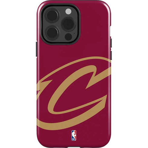 NBA Cleveland Cavaliers Large Logo iPhone 15 Pro Impact Case