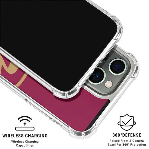 NBA Cleveland Cavaliers Large Logo iPhone 15 Pro Max Clear Case