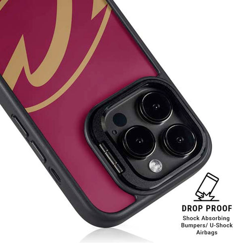 NBA Cleveland Cavaliers Large Logo iPhone 15 Pro Max Kickstand Case