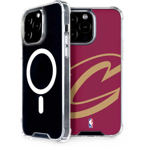 NBA Cleveland Cavaliers Large Logo iPhone 15 Pro Max MagSafe Case