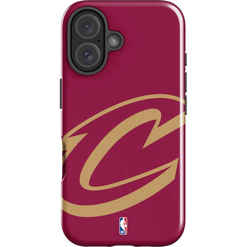 NBA Cleveland Cavaliers Large Logo iPhone 16 Plus Impact Case