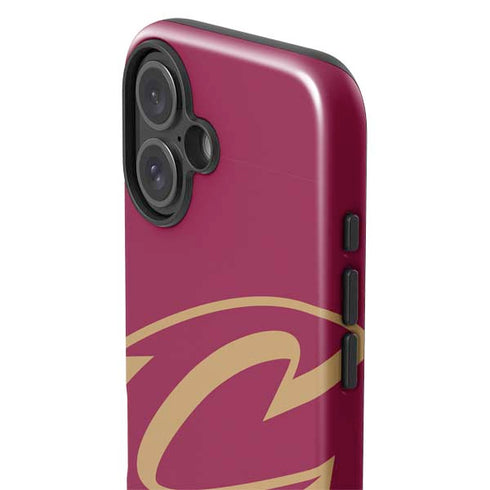 NBA Cleveland Cavaliers Large Logo iPhone 16 Plus Impact Case