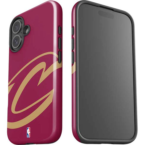 NBA Cleveland Cavaliers Large Logo iPhone 16 Plus Impact Case