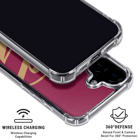 NBA Cleveland Cavaliers Large Logo iPhone 16 Plus MagSafe Case