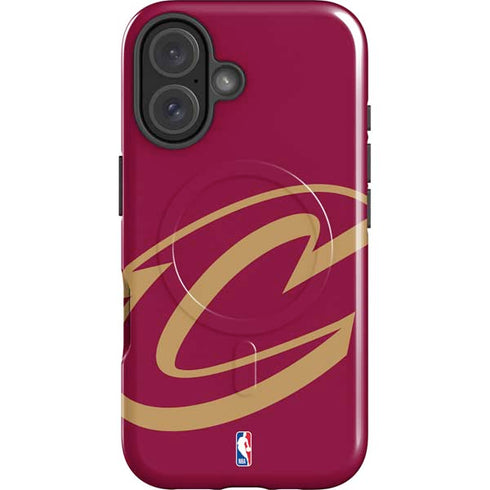 NBA Cleveland Cavaliers Large Logo iPhone 16 Plus Magsafe Impact Case