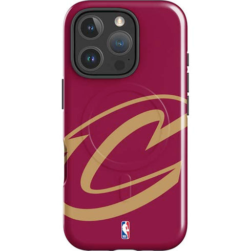 NBA Cleveland Cavaliers Large Logo iPhone 16 Pro Magsafe Impact Case
