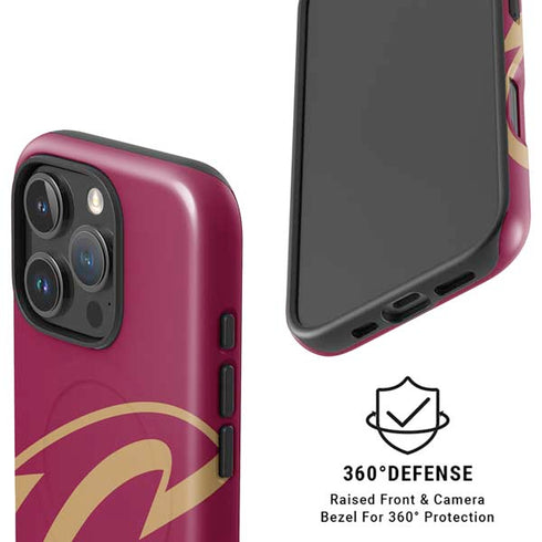 NBA Cleveland Cavaliers Large Logo iPhone 16 Pro Magsafe Impact Case