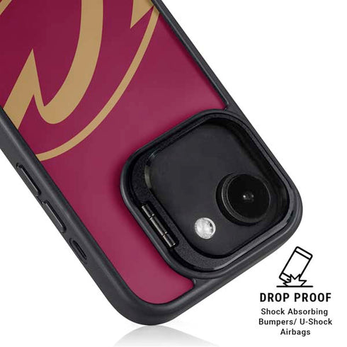 NBA Cleveland Cavaliers Large Logo iPhone 16e Kickstand Case
