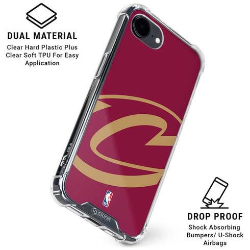 NBA Cleveland Cavaliers Large Logo iPhone 16e Clear Case