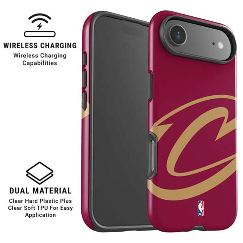 NBA Cleveland Cavaliers Large Logo iPhone 17 Air Magsafe Impact Case
